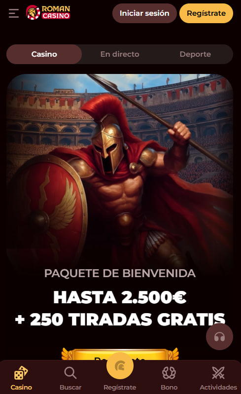 Roman Casino móvil